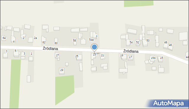 Toporowice, Źródlana, 23, mapa Toporowice