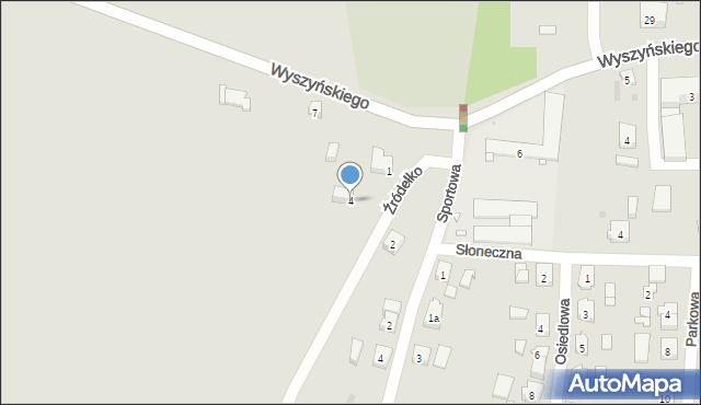 Trzemeszno, Źródełko, 4, mapa Trzemeszno