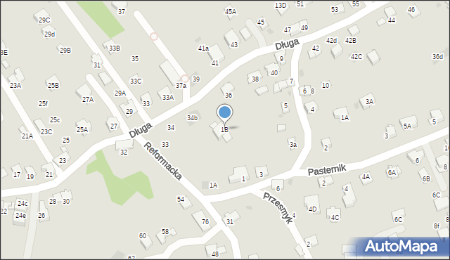 Wieliczka, Źródlana, 1B, mapa Wieliczka