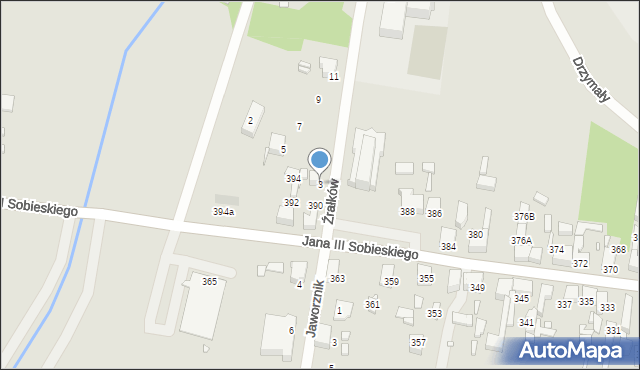 Wojkowice, Źrałków, 3, mapa Wojkowice