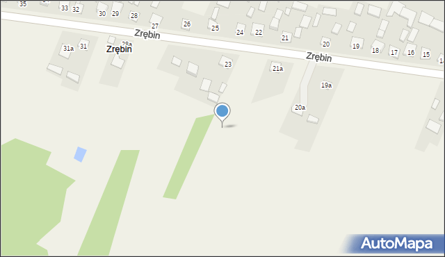 Zrębin, Zrębin, 22b, mapa Zrębin