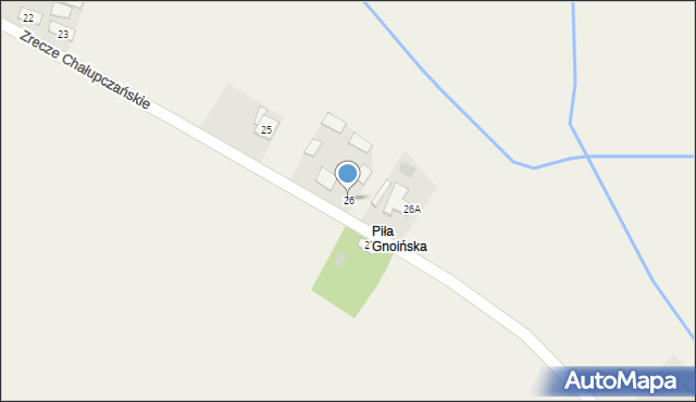 Zrecze Chałupczańskie, Zrecze Chałupczańskie, 26, mapa Zrecze Chałupczańskie