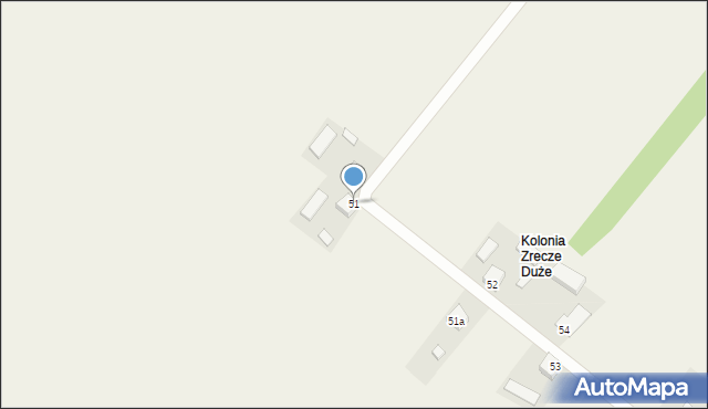 Zrecze Chałupczańskie, Zrecze Chałupczańskie, 57, mapa Zrecze Chałupczańskie