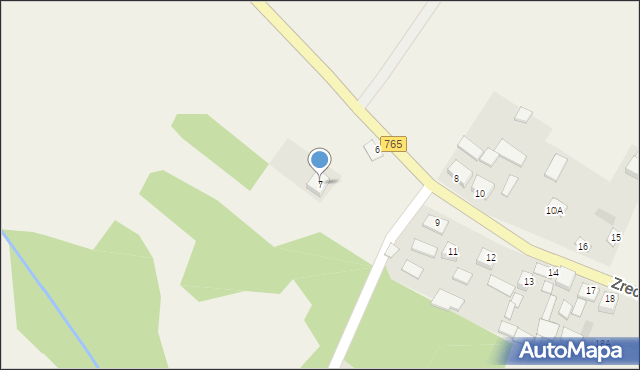 Zrecze Duże, Zrecze Duże, 7, mapa Zrecze Duże