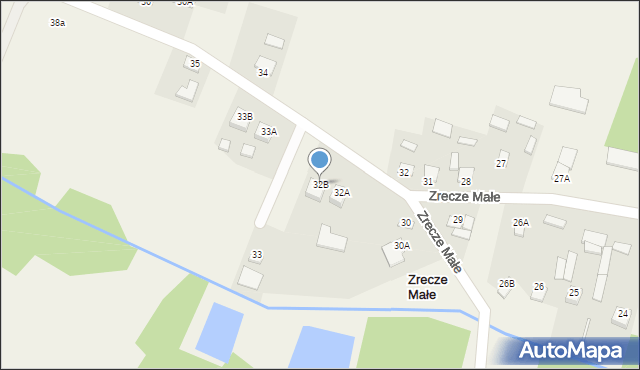 Zrecze Małe, Zrecze Małe, 32B, mapa Zrecze Małe