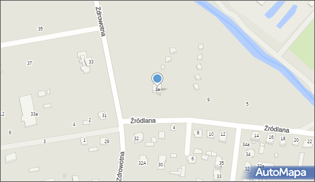 Zwierzyniec, Źródlana, 7, mapa Zwierzyniec