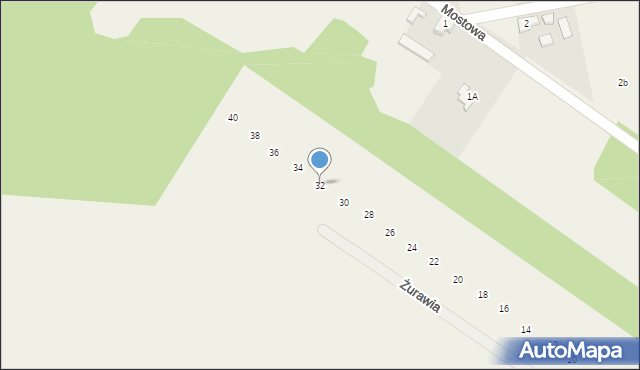 Aleksandria Druga, Żurawia, 32, mapa Aleksandria Druga