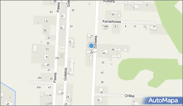 Bielicha, Żurawia, 25, mapa Bielicha