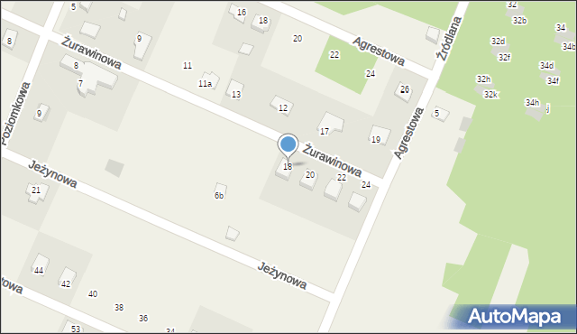 Bilcza, Żurawinowa, 18, mapa Bilcza