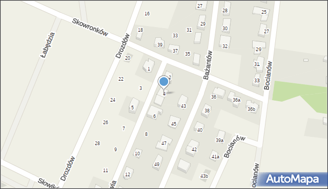 Bobrowniki, Żurawia, 4, mapa Bobrowniki