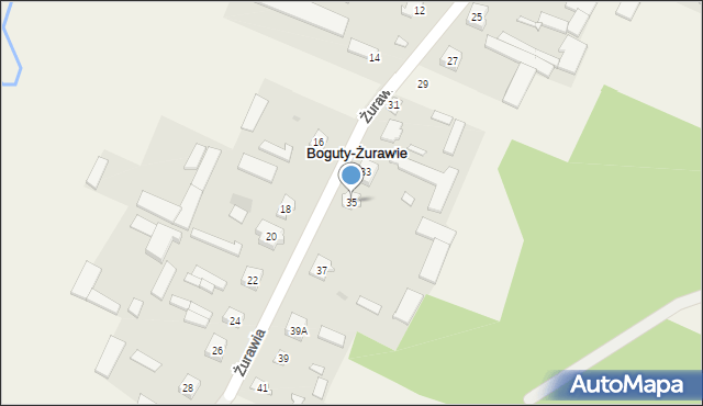 Boguty-Pianki, Żurawia, 35, mapa Boguty-Pianki