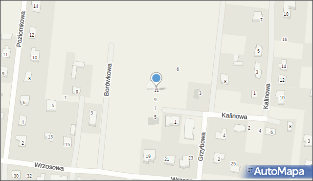 Brwilno, Żurawinowa, 11, mapa Brwilno