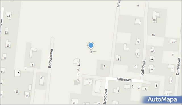 Brwilno, Żurawinowa, 6, mapa Brwilno