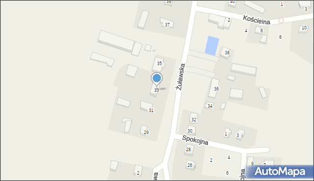 Cedry Małe, Żuławska, 33, mapa Cedry Małe