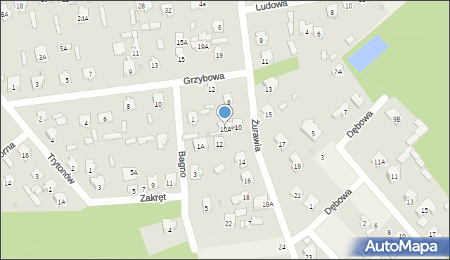 Celestynów, Żurawia, 10A, mapa Celestynów