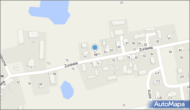 Czaple, Żurawia, 79, mapa Czaple