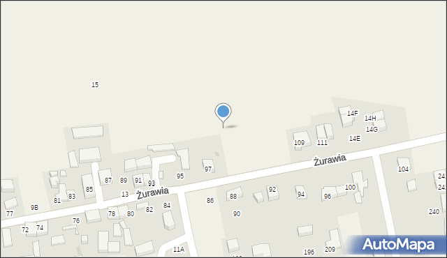 Czaple, Żurawia, 99, mapa Czaple