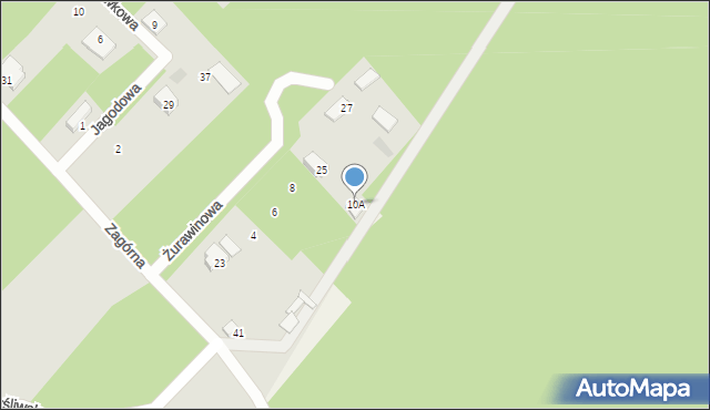 Czarna Białostocka, Żurawinowa, 10A, mapa Czarna Białostocka