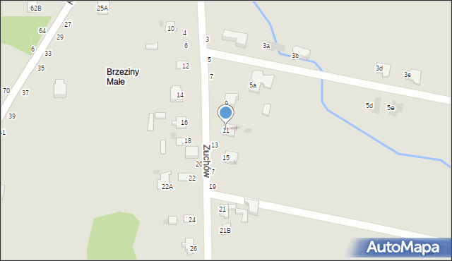 Częstochowa, Zuchów, 11, mapa Częstochowy