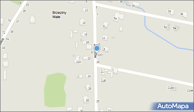 Częstochowa, Zuchów, 17, mapa Częstochowy