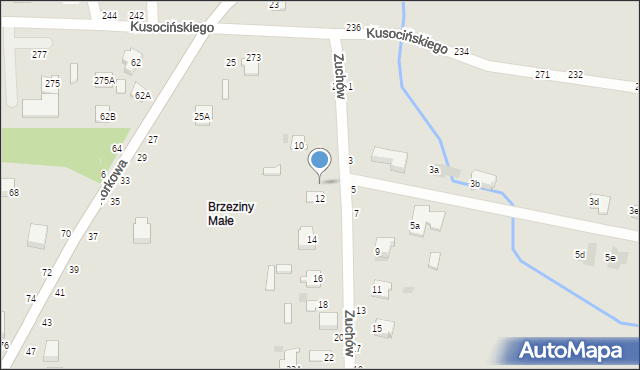Częstochowa, Zuchów, 8, mapa Częstochowy