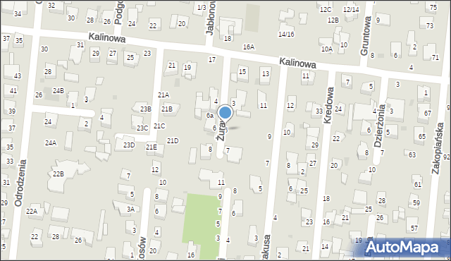 Częstochowa, Żurawia, 5, mapa Częstochowy