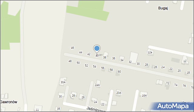 Dąbrowa Górnicza, Żurawinowa, 40, mapa Dąbrowa Górnicza