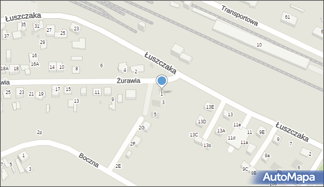 Dąbrowa Górnicza, Żurawia, 1, mapa Dąbrowa Górnicza