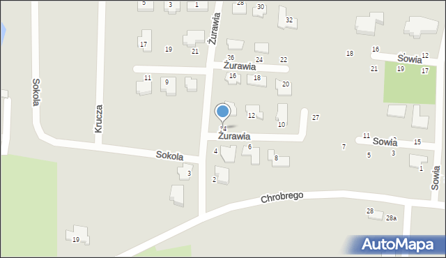Elbląg, Żurawia, 14, mapa Elbląga