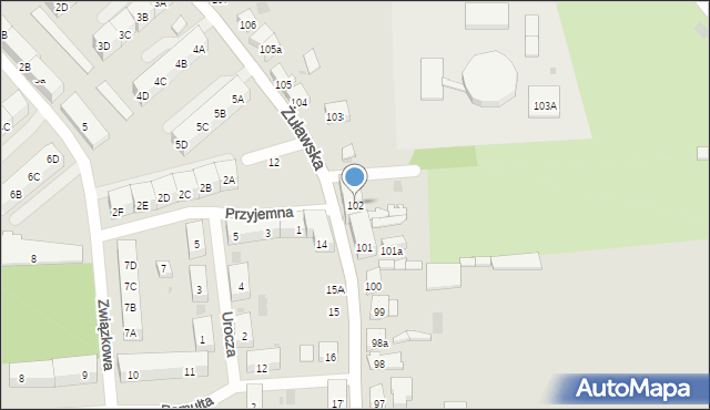 Gdańsk, Żuławska, 102, mapa Gdańska