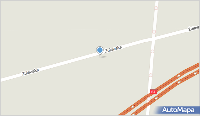Gdańsk, Żuławska, 58h, mapa Gdańska
