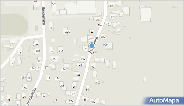 Gdańsk, Żuławska, 90c, mapa Gdańska