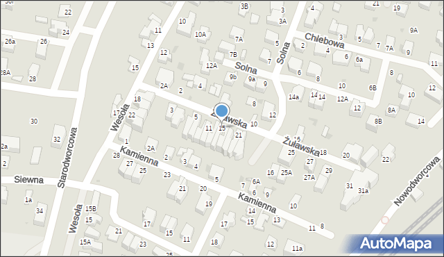 Gdynia, Żuławska, 15, mapa Gdyni