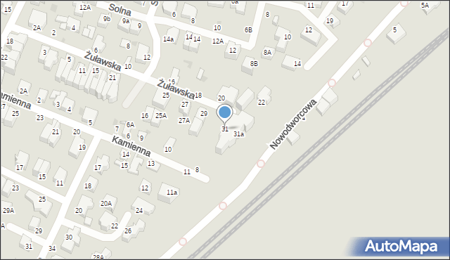 Gdynia, Żuławska, 31, mapa Gdyni