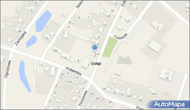 Gołąb, Żuławy, 2, mapa Gołąb
