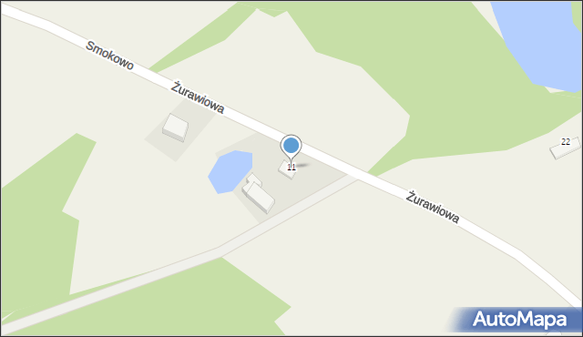 Gołubie, Żurawiowa, 11, mapa Gołubie