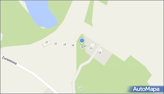 Gołubie, Żurawiowa, 14, mapa Gołubie