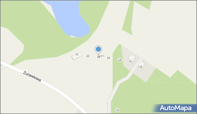 Gołubie, Żurawiowa, 18, mapa Gołubie