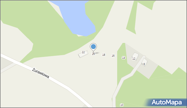 Gołubie, Żurawiowa, 20, mapa Gołubie