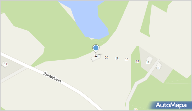 Gołubie, Żurawiowa, 22, mapa Gołubie