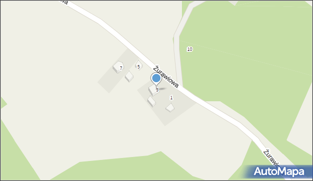 Gołubie, Żurawiowa, 3, mapa Gołubie