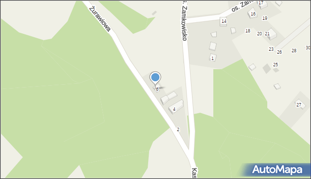 Gołubie, Żurawiowa, 6a, mapa Gołubie