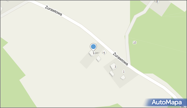 Gołubie, Żurawiowa, 7, mapa Gołubie
