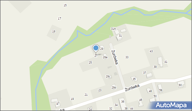 Górki Wielkie, Żurówka, 27, mapa Górki Wielkie