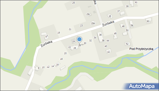 Górki Wielkie, Żurówka, 28, mapa Górki Wielkie