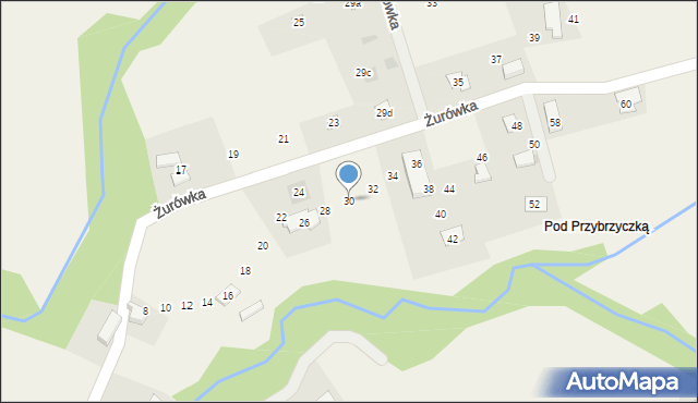Górki Wielkie, Żurówka, 30, mapa Górki Wielkie