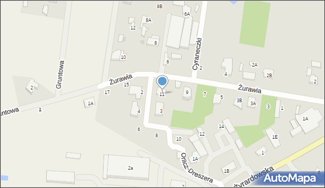 Grodzisk Mazowiecki, Żurawia, 11, mapa Grodzisk Mazowiecki