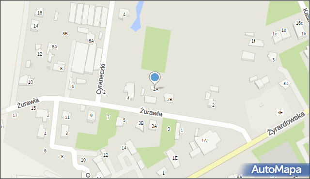 Grodzisk Mazowiecki, Żurawia, 2A, mapa Grodzisk Mazowiecki