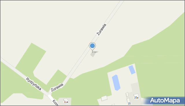 Guzew, Żurawia, 4, mapa Guzew