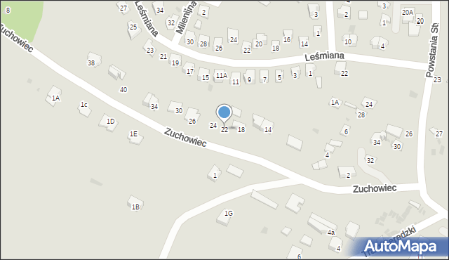 Iłża, Zuchowiec, 22, mapa Iłża